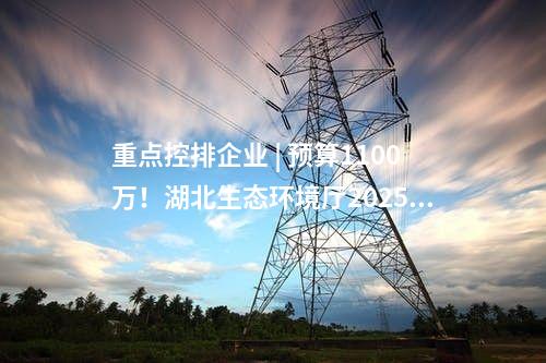 重点控排企业 | 预算1100万！湖北生态环境厅2025年碳排放第三方核查项目公开招标