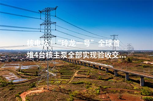 核电站 | “玲龙一号”全球首堆4台核主泵全部实现验收交付！