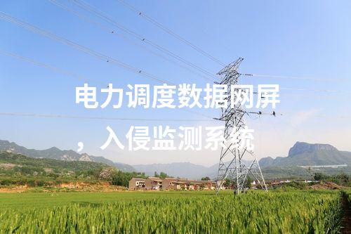 电力调度数据网屏,入侵监测系统