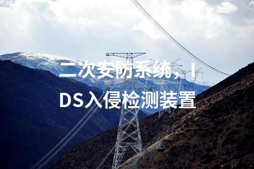 二次安防系统，IDS入侵检测装置