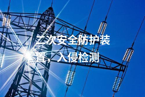 二次安全防护装置，入侵检测