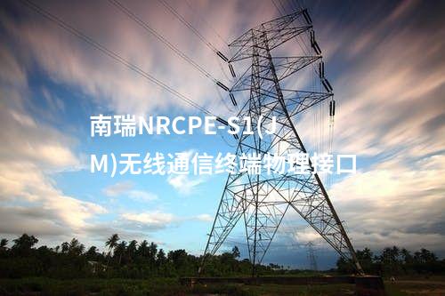南瑞NRCPE-S1(JM)无线通信终端物理接口