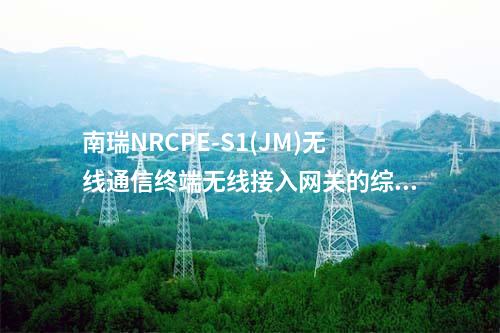 南瑞NRCPE-S1(JM)无线通信终端无线接入网关的综合功能介绍