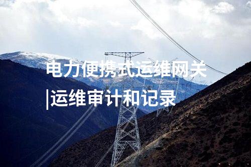 电力便携式运维网关|支持设备日志查看
