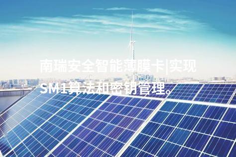 南瑞安全智能薄膜卡|实现SM1算法和密钥管理。