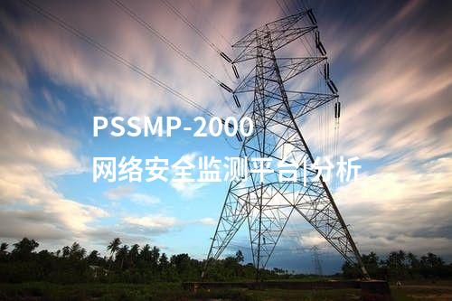 PSSMP-2000 网络安全监测平台|分析