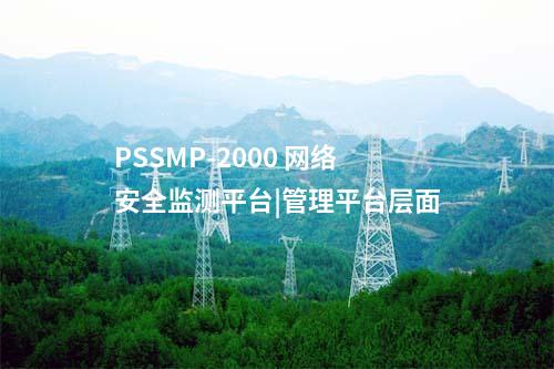 PSSMP-2000 网络安全监测平台|管理平台层面