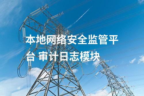 本地网络安全监管平台 审计日志模块